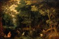 Latone et les paysans lyciens flamands Jan Brueghel l’Ancien Forêt